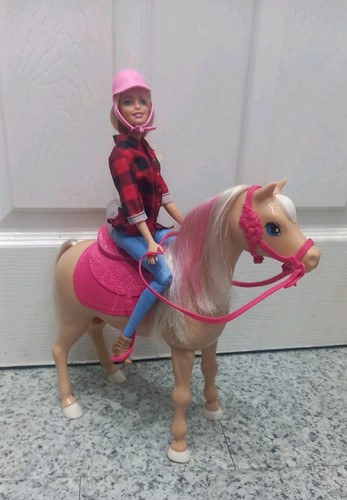 Horse riding barbie - riding, +
