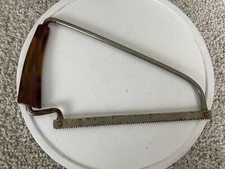 Kitchen 9” Butcher Frozen Food Saw Tool Stainless Steel w/ Bakelite Handle Brown