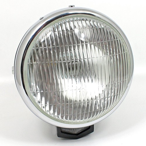 Vintage motorcycle headlamp - motorcycle,