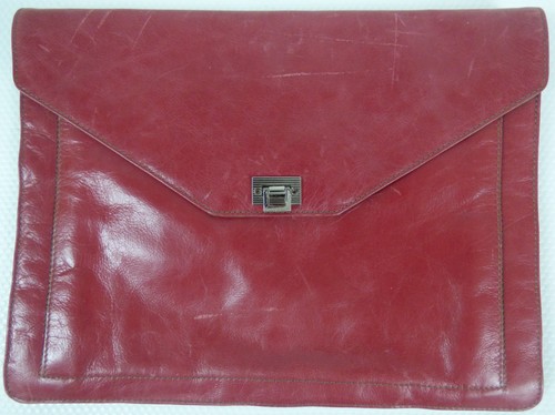 Vintage burgundy red leather - burgundy,
