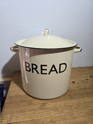 Large vintage enamel - , bread