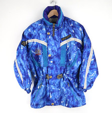 Descente Vintage 90'S neon ski snowboard jacket SZ S  (T6022)