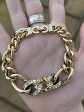 Christian Dior Gold Toned Link