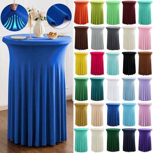 Round stretch polyester table - round,