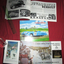 L'automobiste N°64 Gordon-Bennett . C.D.PANHARD . Ferrari 410. Renault Juva
