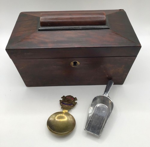 Vintage wooden tea caddy - vintage,