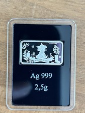 2.5g .999 Silver Ingot Bar