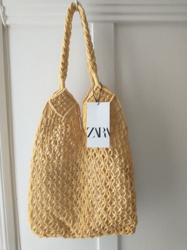 New zara yellow knit beach - new,