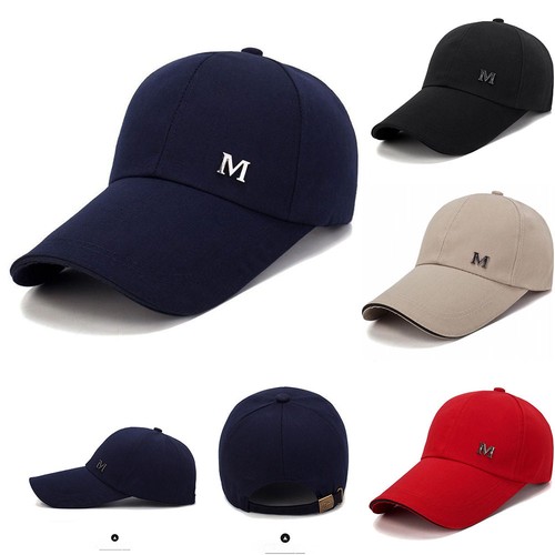 Letter baseball cap for men - m,