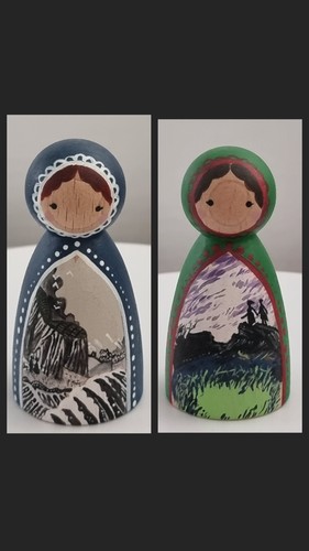 Hand painted emily brontë - 2,