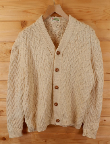 Vintage hand knitted aran - hand,