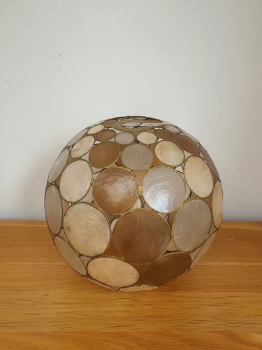 Ivory brown capiz - &, shell