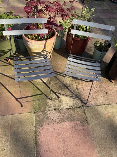 Pair grey fermob folding - pair,