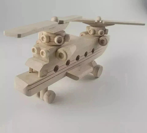 Wooden helicopter toy - helicopter,