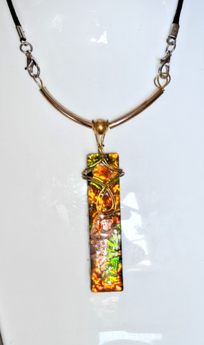 Unique handmade dichroic resin - unique,