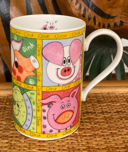 Dunoon stoneware mug - dunoon, 'piggy