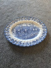 Myotts Country Life Oval Dinner Plate Staffordshire Ware Permanent Colours