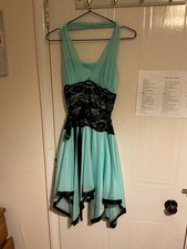 Deb Dress Mint Colour Size 10 Vintage 90s Prelove Dress with Belt
