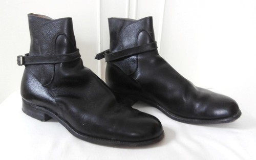 Vintage 1950 black leather - 1950's,