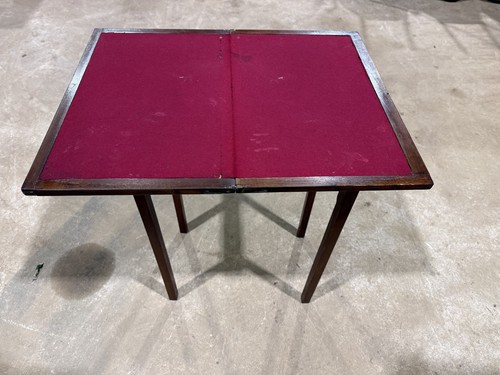 Mahogany card table - mahogany,