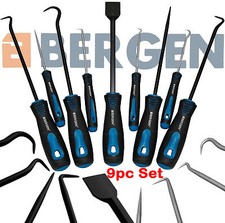 BERGEN Scraper Hook And Pick Tool Set O Ring Seal Removal Set & Mini Hook & Pick