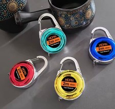 Mini Tape Measure 2m – Portable Retractable Measuring Tool with Keychain – Small