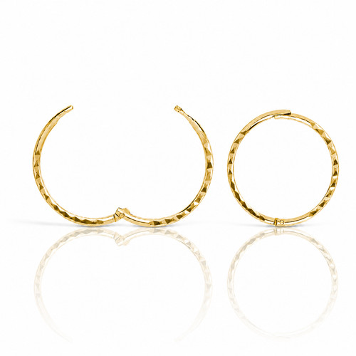 9ct gold silver 12mm - silver,