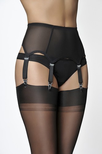 Power mesh suspender belt - mesh,