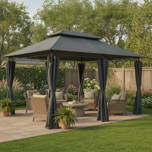 Garden gazebo 3x4m - garden,