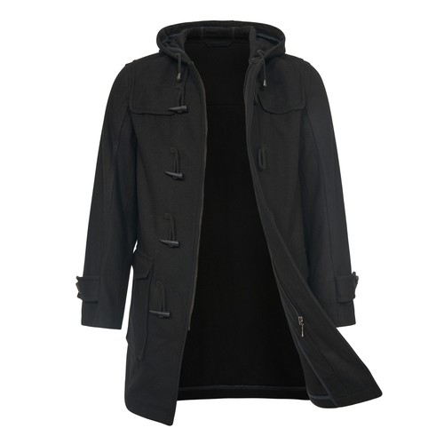 Duffle coat wool mixed jacket - coat,