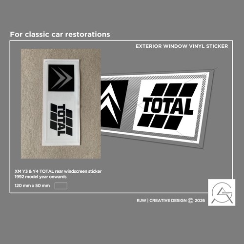 Total citroen rear windscreen - total/citroen,