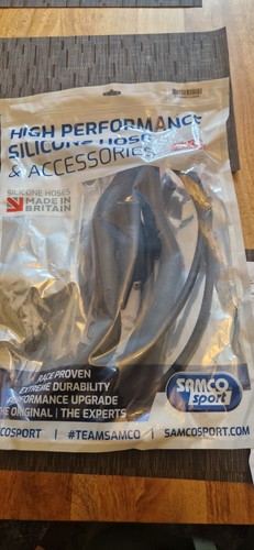 Black samco silicon rad - black,