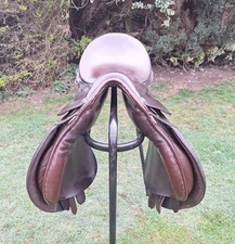 Lovely Quality Brown Ideal GP Saddle 17.5" Med Fit VGC