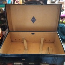 Vintage Suitcase 1940's Brown Expanding Suitcase Made By Revelation