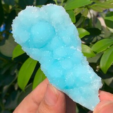 57G Natural blue texture stone crystal,Heteropolar of Chinese blue aragonite