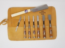 Oire Nomi Japanese Chisel Bench Set Carpenters Chisels 8pc Set in Chisel Roll 