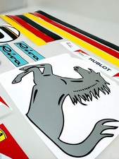 Motorsport Helmet Stickers Vettel F1  2017, 2018  Set Full Size 1.1  Decals