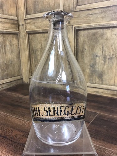Antique clear glass apothecary - clear,