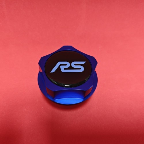 Blue billet engine oil filler - blue,
