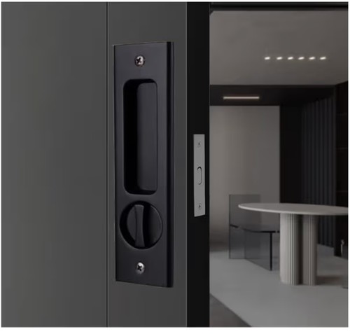 Sliding pocket door - pocket, lock