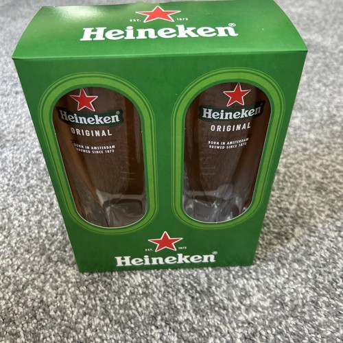 Heineken pint glasses lager - heineken,