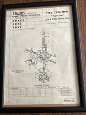 Framed 1958 TRIUMPH TIGER CUB