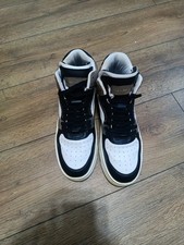 Bershka Men's rubberised basketball-style high-top trainers Size 43