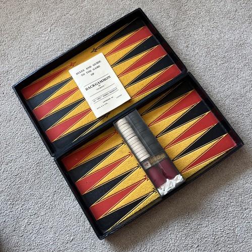 Backgammon set vintage new - -,