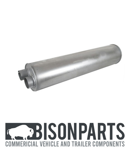 Exhaust silencer muffler box - "exhaust,
