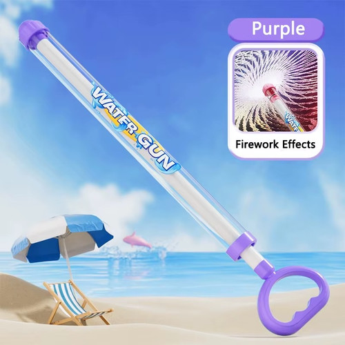 Purple water gun blaster - water,