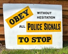 Antique Bus Depot Enamel Sign. 1929 Midland Red