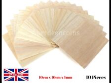 10 x 100x100x1mm Wooden Plate Balsa Wood Sheets Railway Dolls Craft Model 100mm
