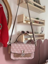 GUESS Jensen Top Handle Bag Crossbody Bag Pink New with Tags