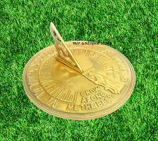 Vintage Sundial Clock Grow Old